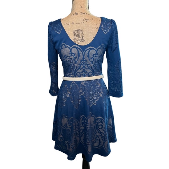 Pink Owl boutique 3/4 length sleeve minidress - Picture 2 of 8